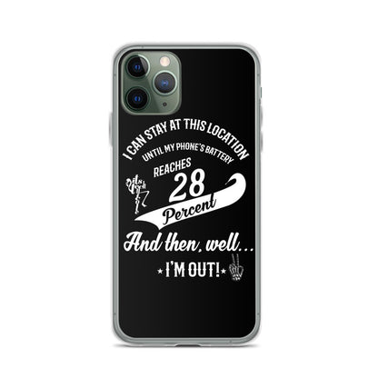28% Battery iPhone Case