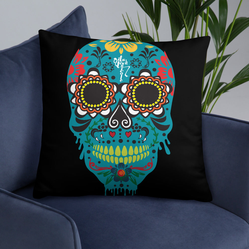 Dia de los Muertos Azul Pillow