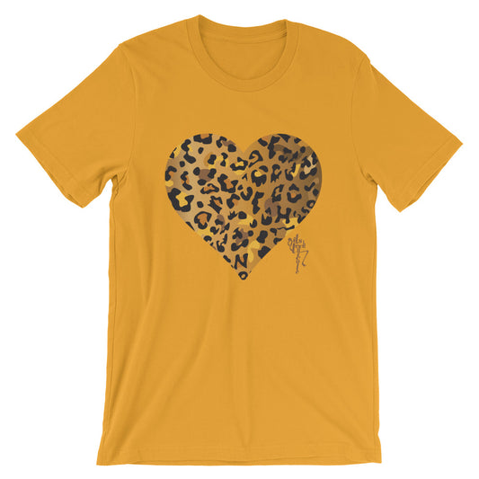 Leopard Heart Short-Sleeve Standard T-Shirt