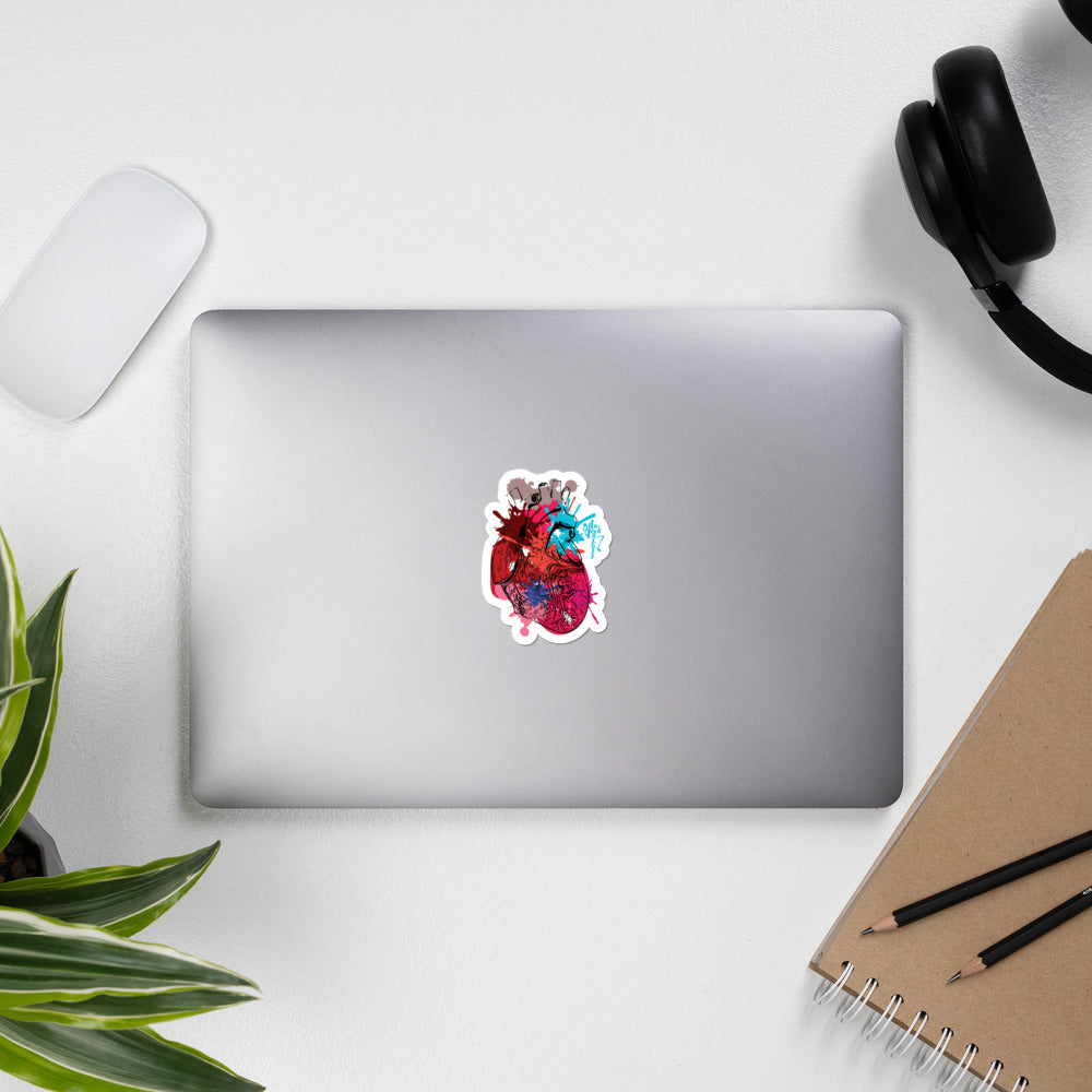 Itstechnicole Art Heart Bubble-free stickers