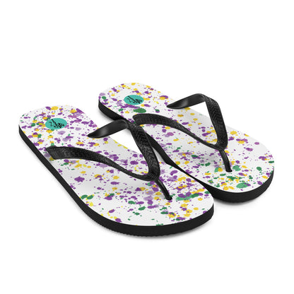Mardi Gras Flip-Flops