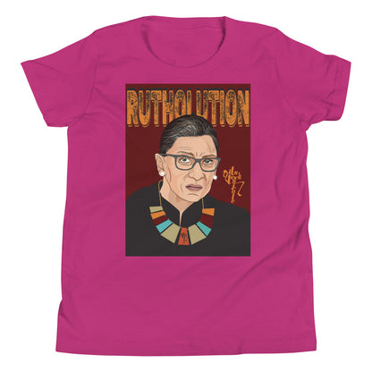 Ruth Bader Ginsburg Tribute Art Youth Short Sleeve T-Shirt