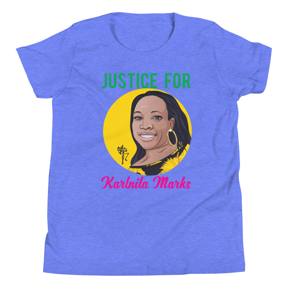 Justice for Karlnita Marks Youth Short Sleeve T-Shirt