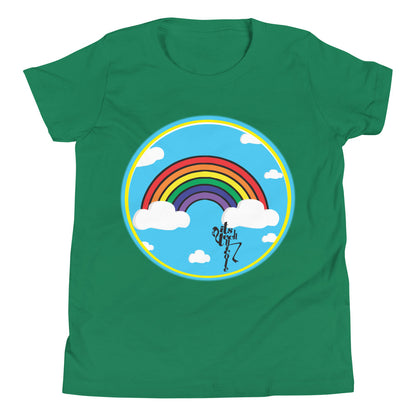 Rainbow and Clouds Youth Short Sleeve T-Shirt