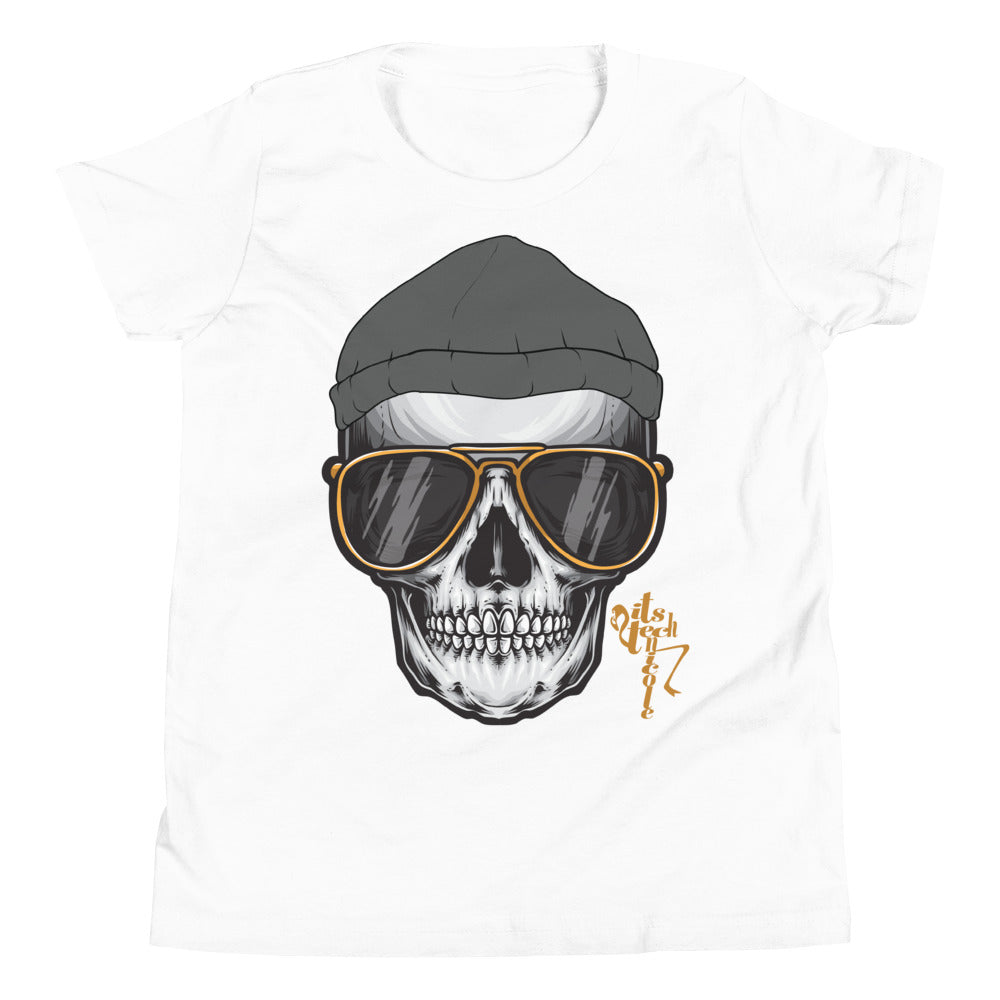 Skull and Beanie Youth Short Sleeve T-Shirt