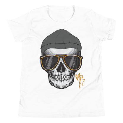 Skull and Beanie Youth Short Sleeve T-Shirt