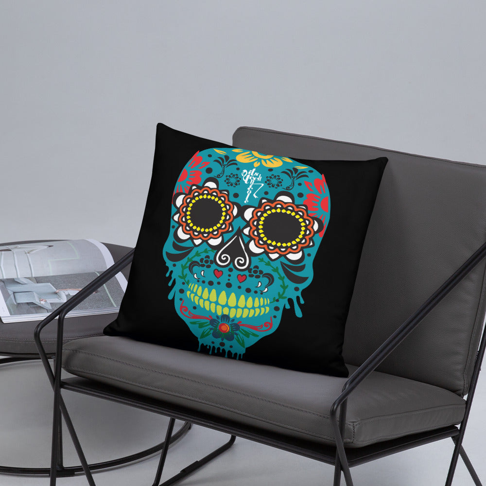 Dia de los Muertos Azul Pillow