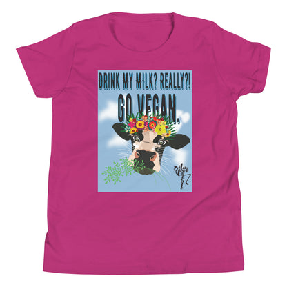 Go Vegan Youth Short Sleeve T-Shirt