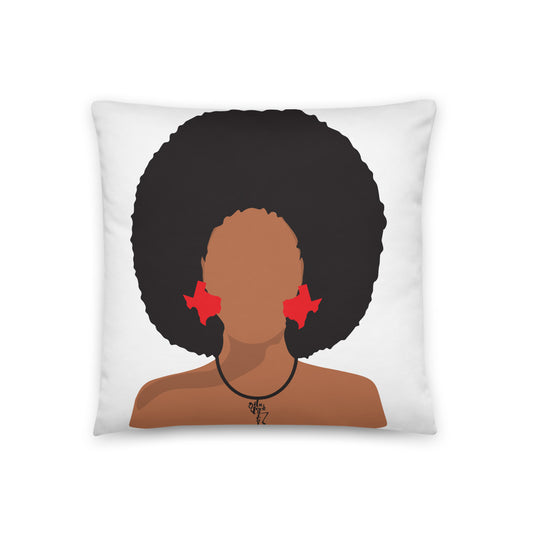 Melanin Poppin' with Texas Earrings Pillow