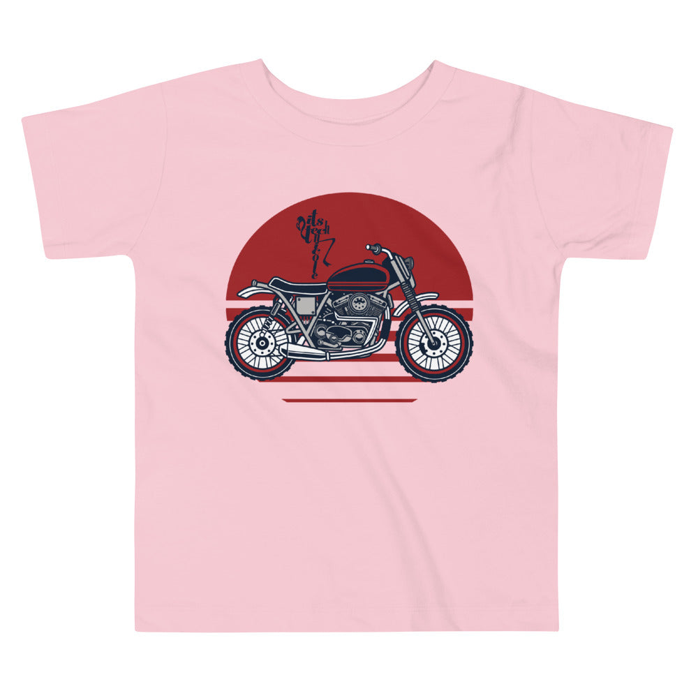Motorcycle (Red) Toddler Short Sleeve Tee