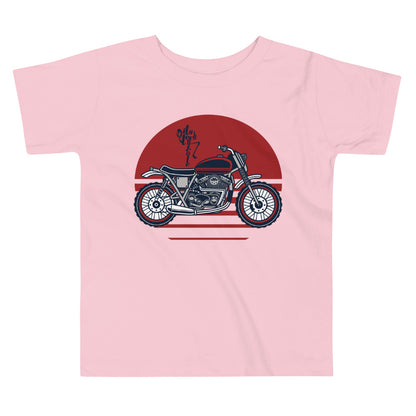 Motorcycle (Red) Toddler Short Sleeve Tee