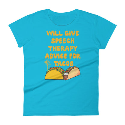 Speech Therapy for Tacos Women's short sleeve t-shirt