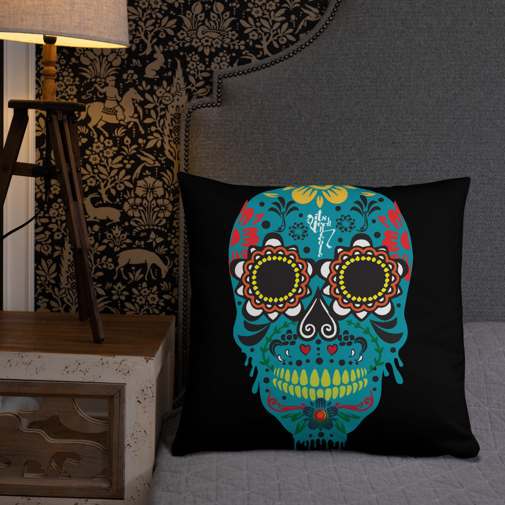 Dia de los Muertos Azul Pillow