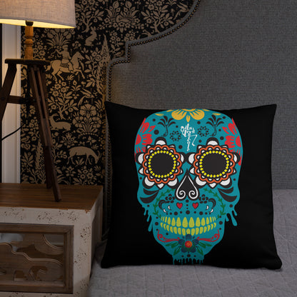 Dia de los Muertos Azul Pillow