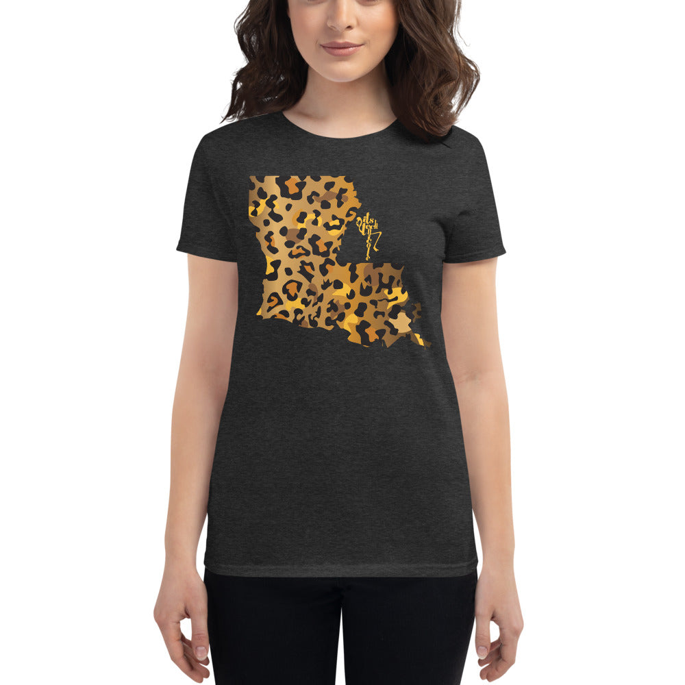 Louisiana Leopard Short Sleeve T-shirt