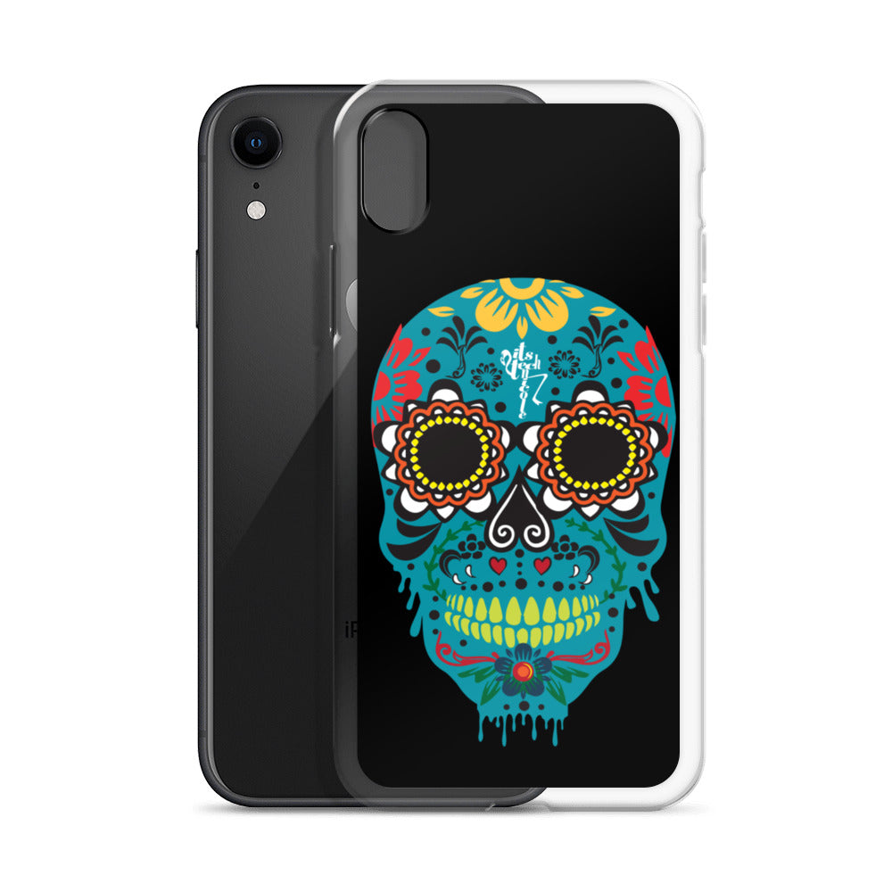Dia de los Muertos Azul iPhone Case