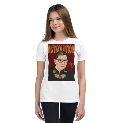 Ruth Bader Ginsburg Tribute Art Youth Short Sleeve T-Shirt