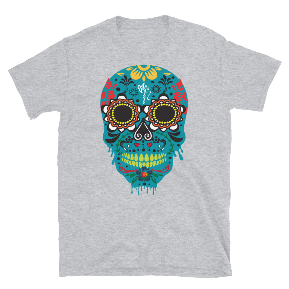 Dia de los Muertos Azul Short-Sleeve Unisex T-Shirt