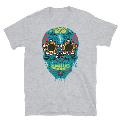 Dia de los Muertos Azul Short-Sleeve Unisex T-Shirt