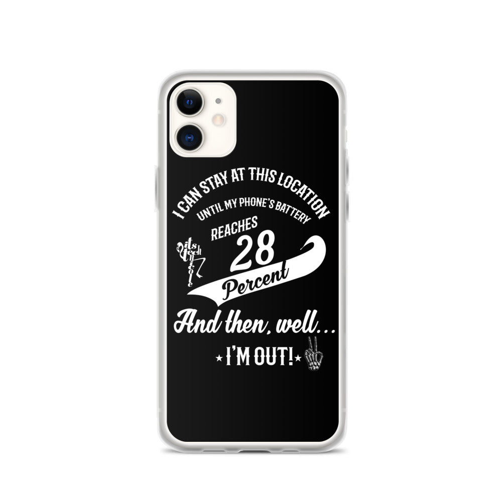 28% Battery iPhone Case