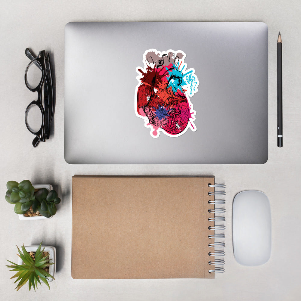 Itstechnicole Art Heart Bubble-free stickers