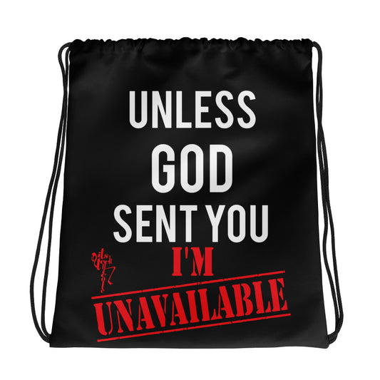 God Sent Drawstring bag