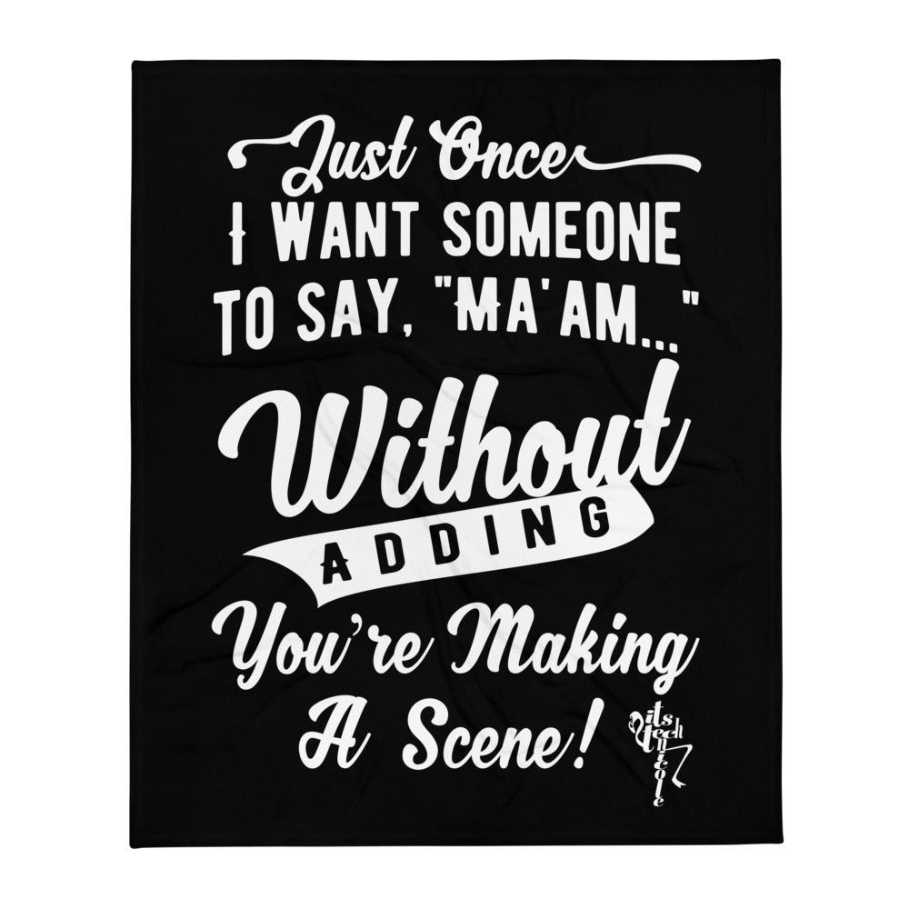Making A Scene Throw Blanket