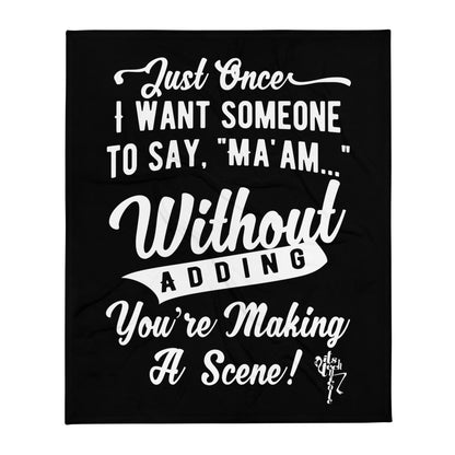 Making A Scene Throw Blanket