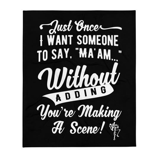 Making A Scene Throw Blanket