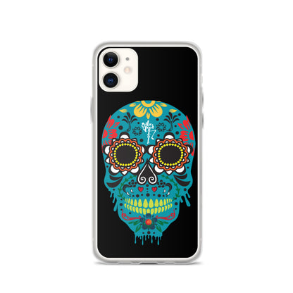 Dia de los Muertos Azul iPhone Case
