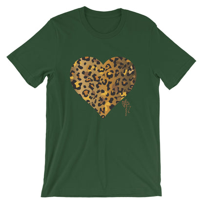 Leopard Heart Short-Sleeve Standard T-Shirt