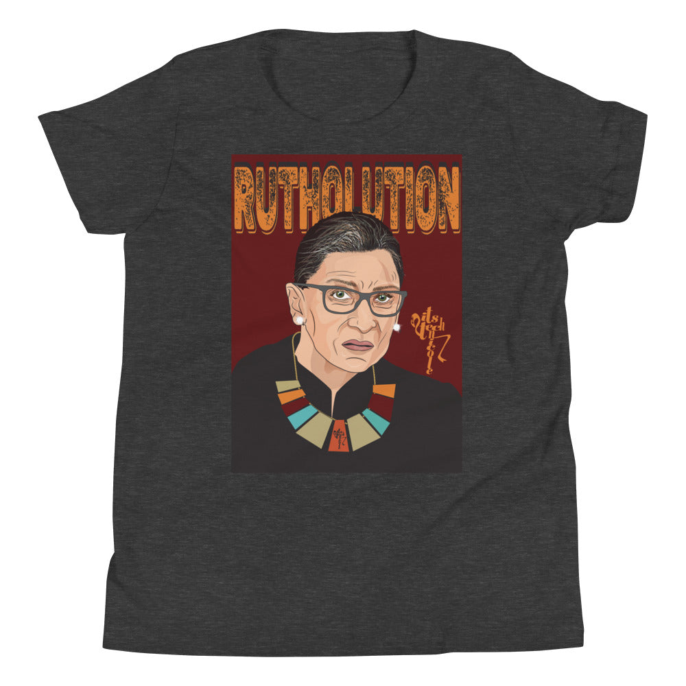 Ruth Bader Ginsburg Tribute Art Youth Short Sleeve T-Shirt