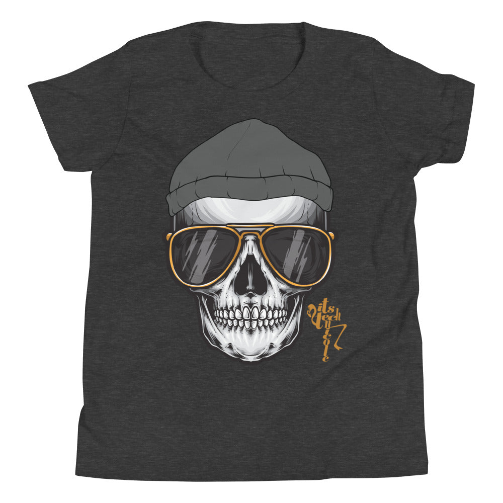 Skull and Beanie Youth Short Sleeve T-Shirt