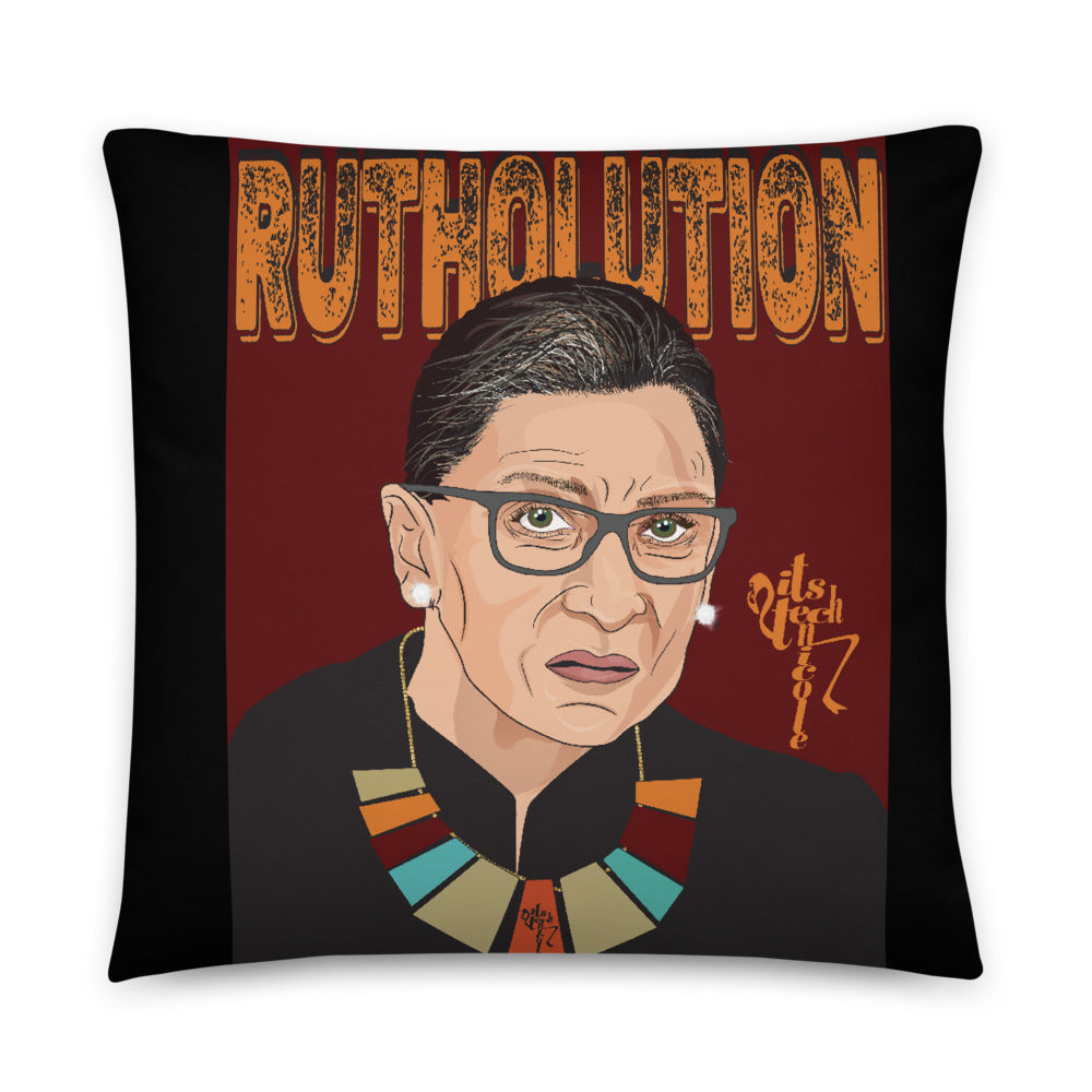 Ruth Bader Ginsburg Tribute Art Pillow