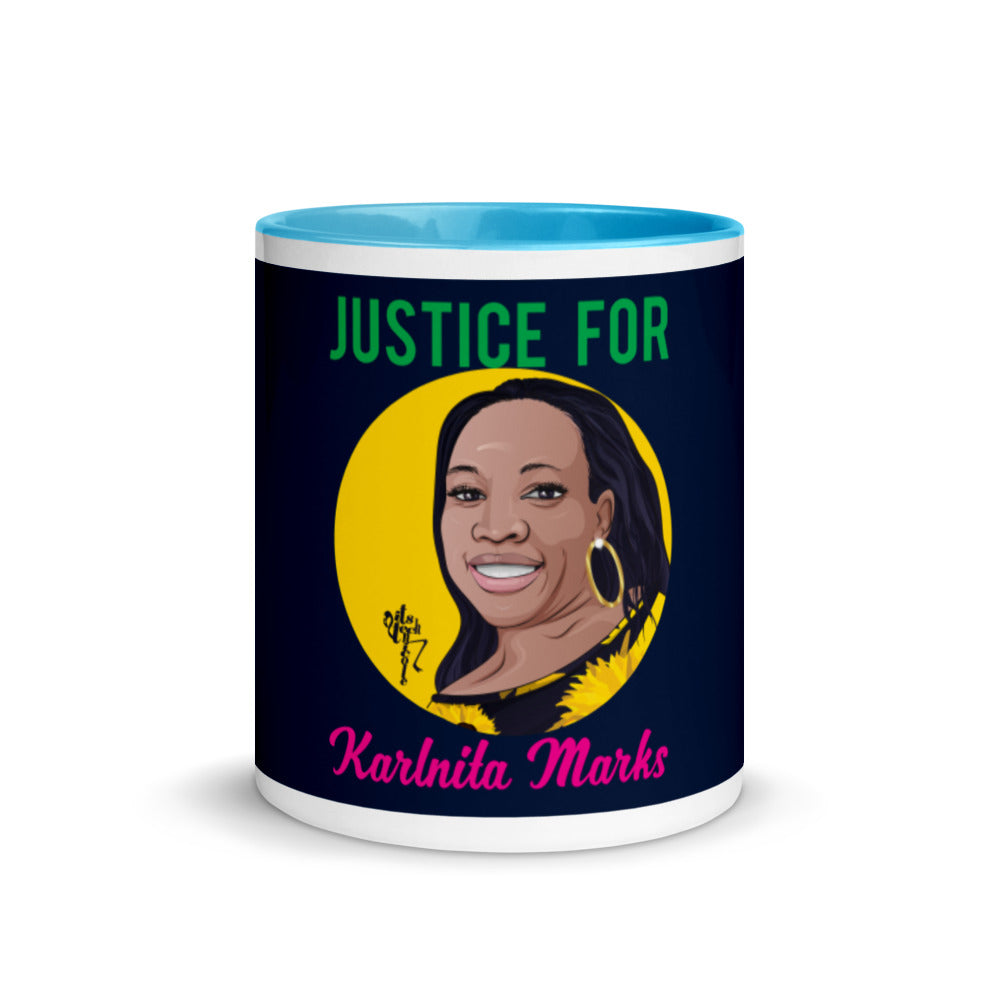 Justice for Karlnita Marks Mug with Color Inside