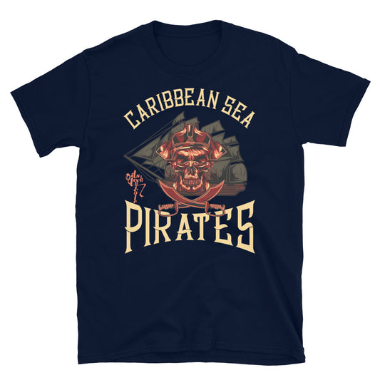 Caribbean Sea Pirates Short-Sleeve Unisex T-Shirt