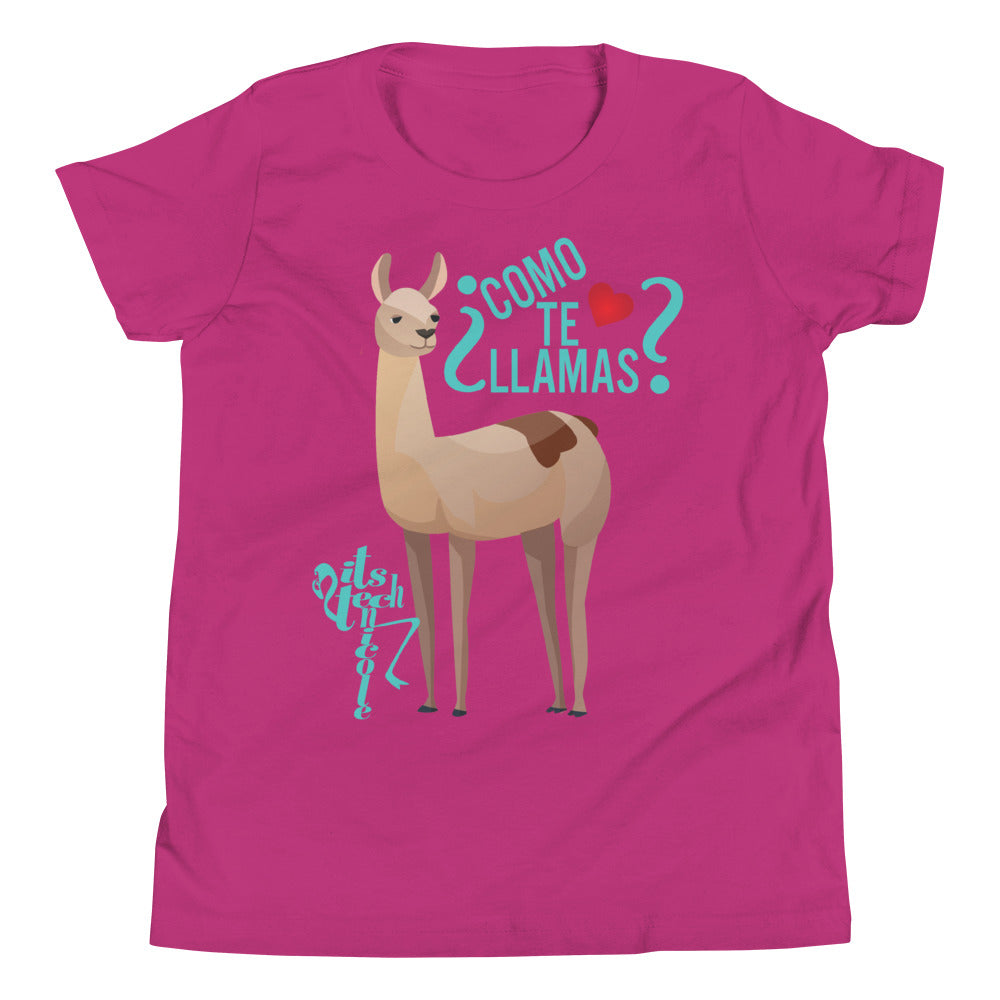 Como Te Llamas Youth Short Sleeve T-Shirt