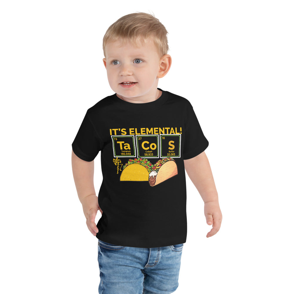 Tacos, It's Elemental Toddler Short Sleeve Tee