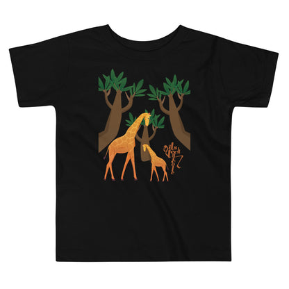 Giraffe Mama and Baby Toddler Short Sleeve Tee
