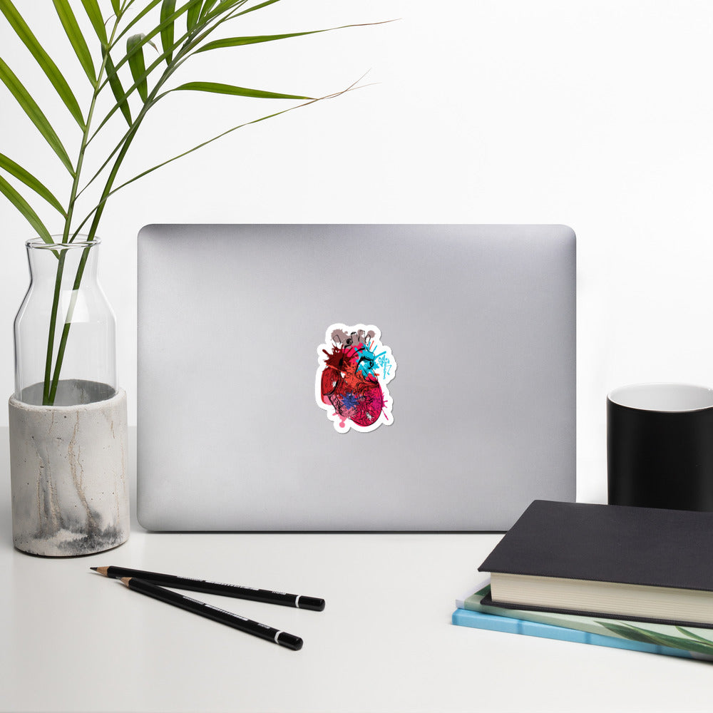 Itstechnicole Art Heart Bubble-free stickers