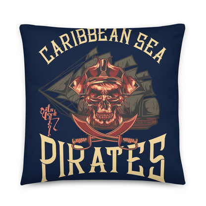 Caribbean Sea Pirates Pillow