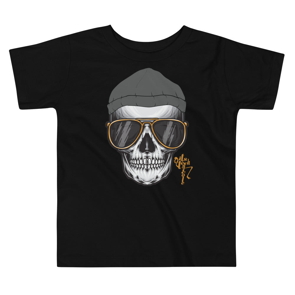 Skull and Beanie Toddler Short Sleeve Tee