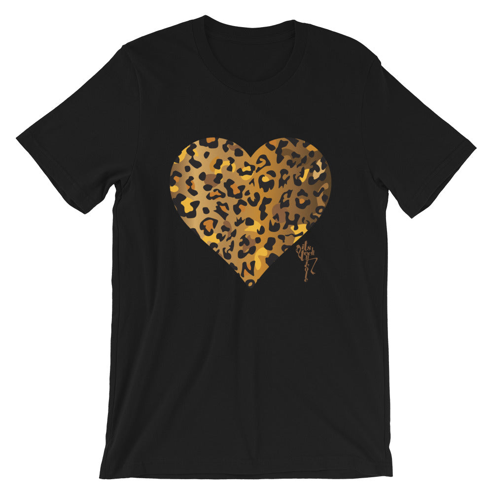 Leopard Heart Short-Sleeve Standard T-Shirt