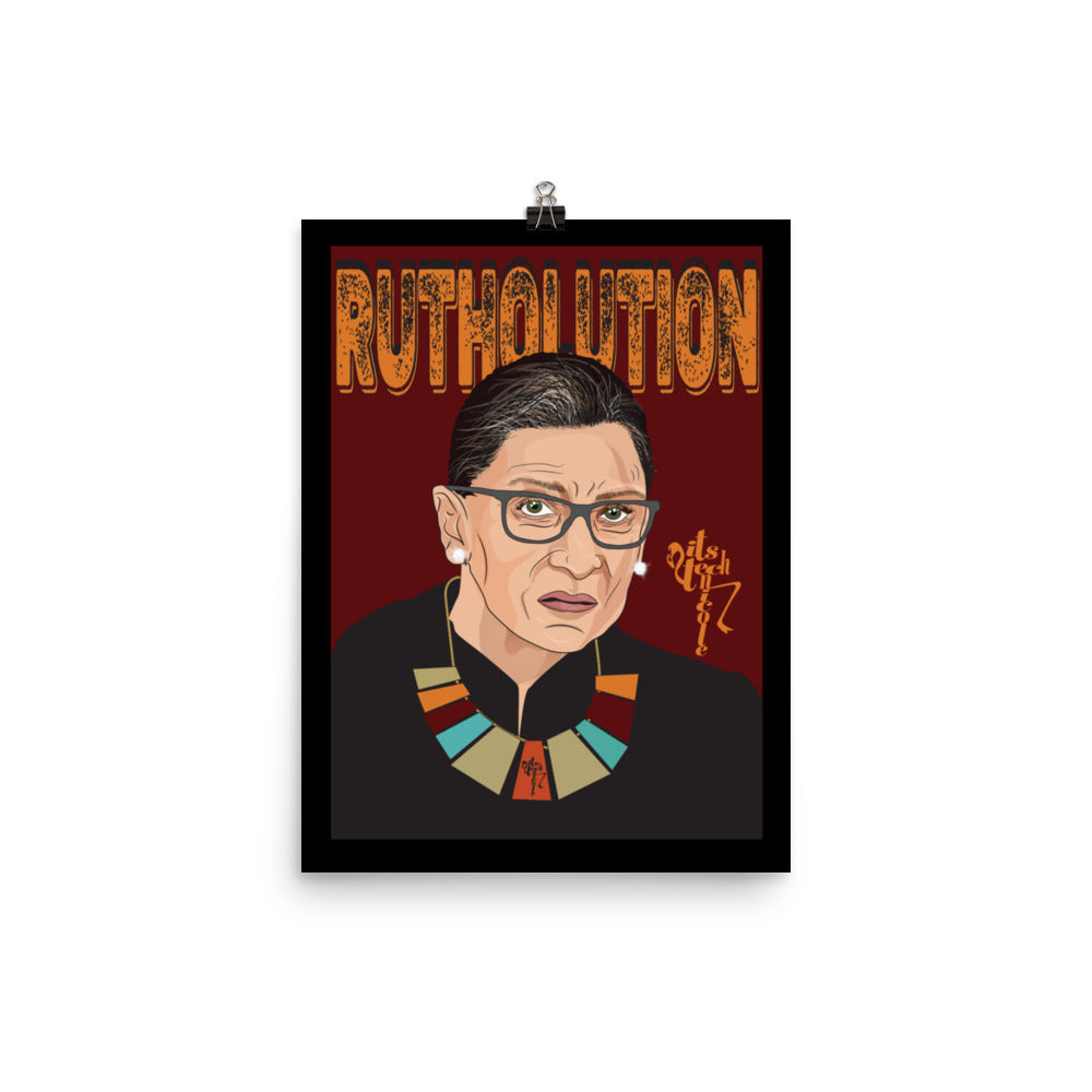 Ruth Bader Ginsburg Tribute Art Poster