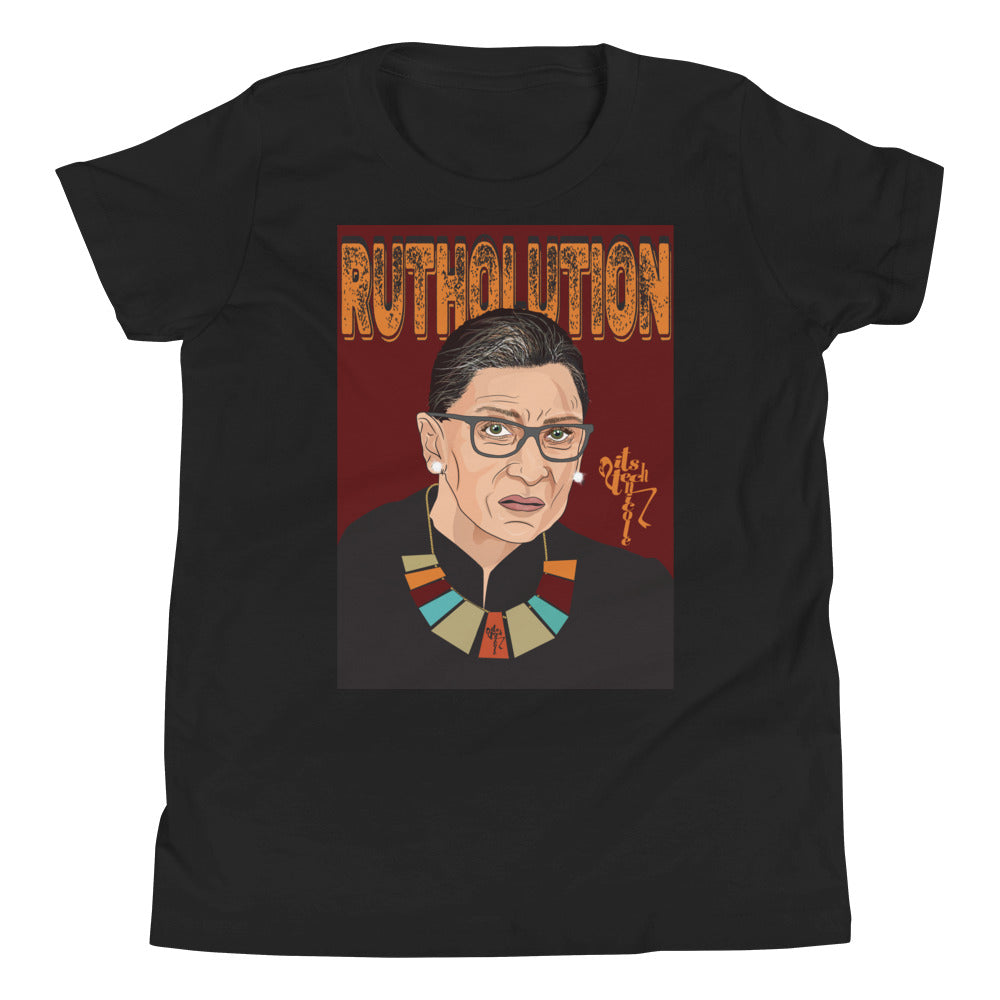 Ruth Bader Ginsburg Tribute Art Youth Short Sleeve T-Shirt