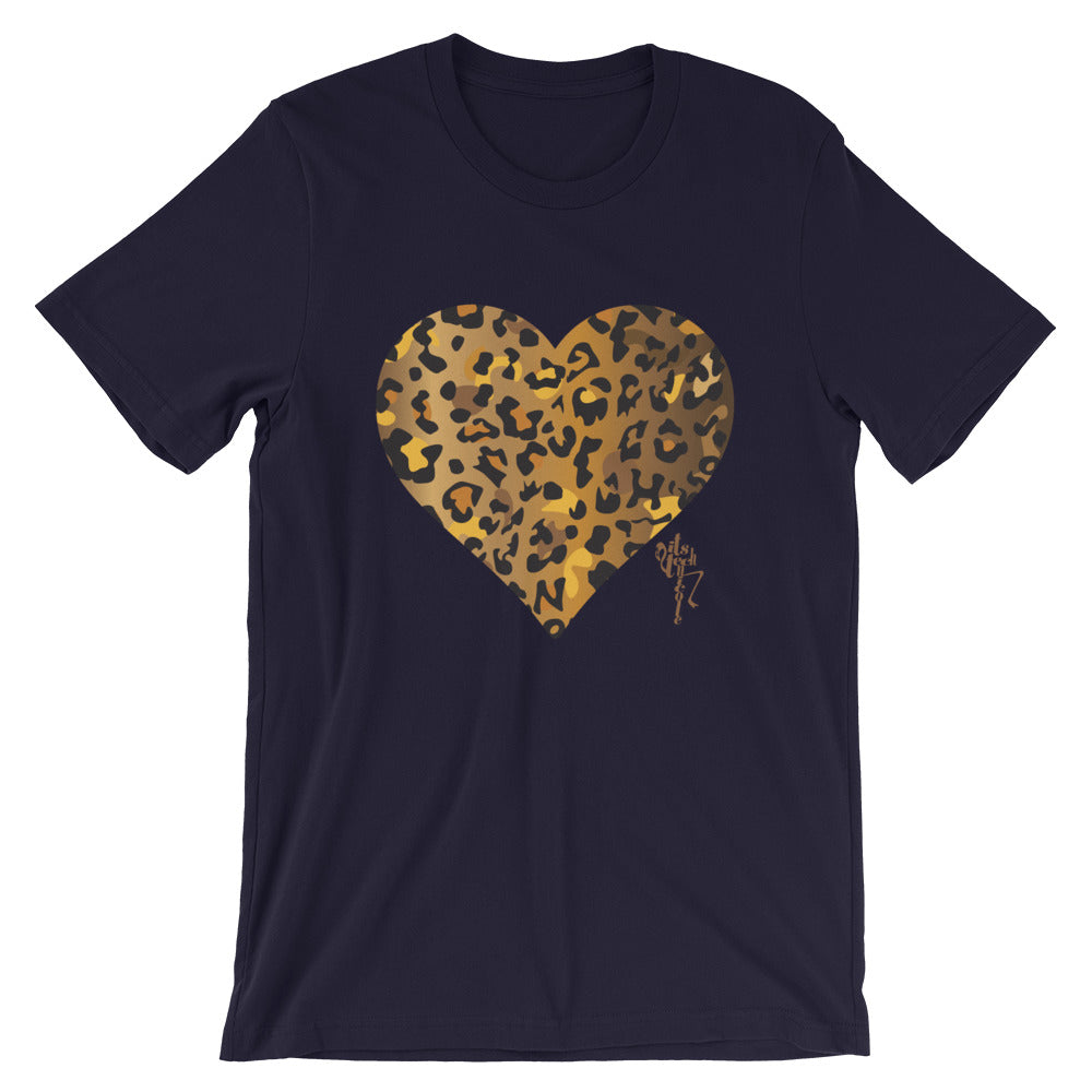 Leopard Heart Short-Sleeve Standard T-Shirt