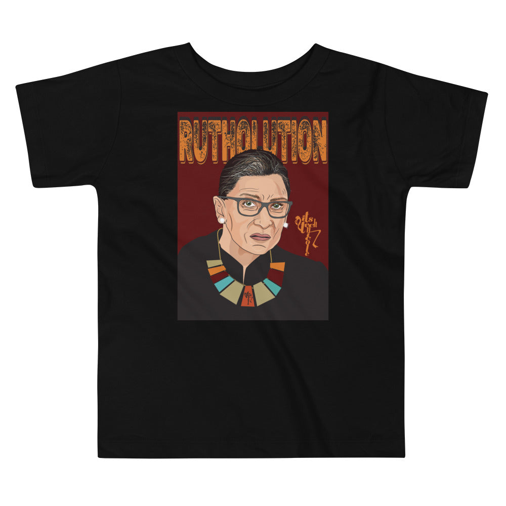 Ruth Bader Ginsburg Tribute Art Toddler Short Sleeve Tee
