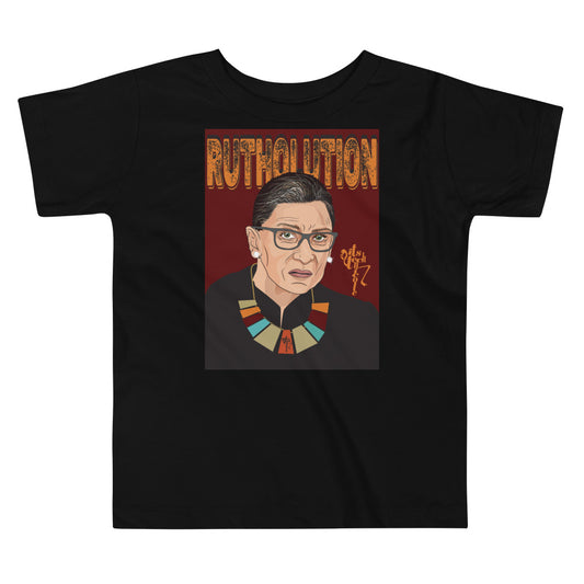 Ruth Bader Ginsburg Tribute Art Toddler Short Sleeve Tee