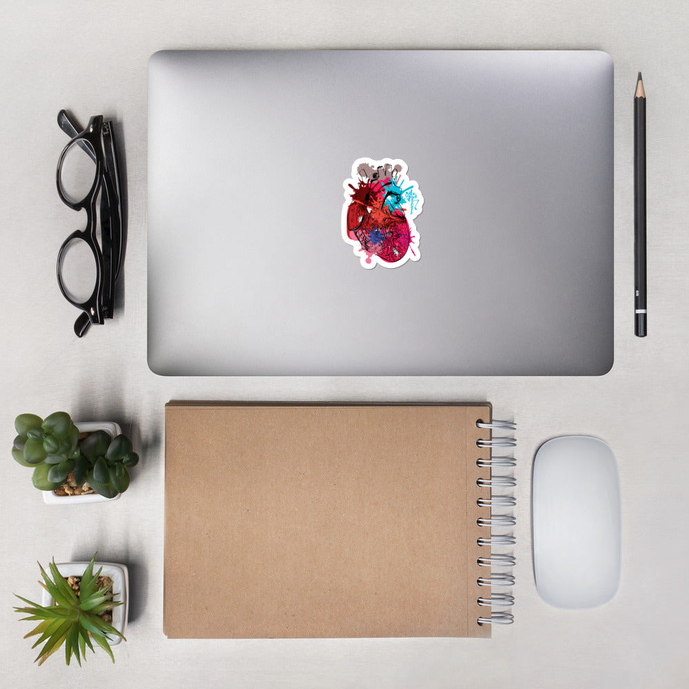 Itstechnicole Art Heart Bubble-free stickers