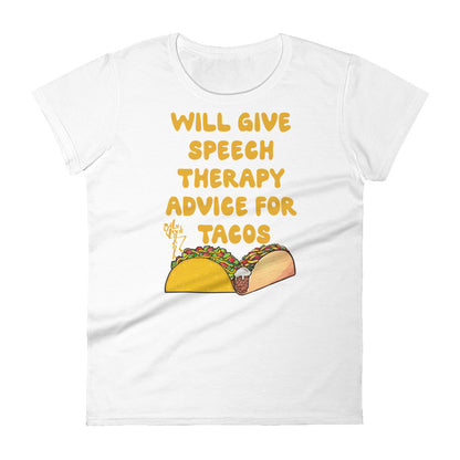 Speech Therapy for Tacos Women's short sleeve t-shirt